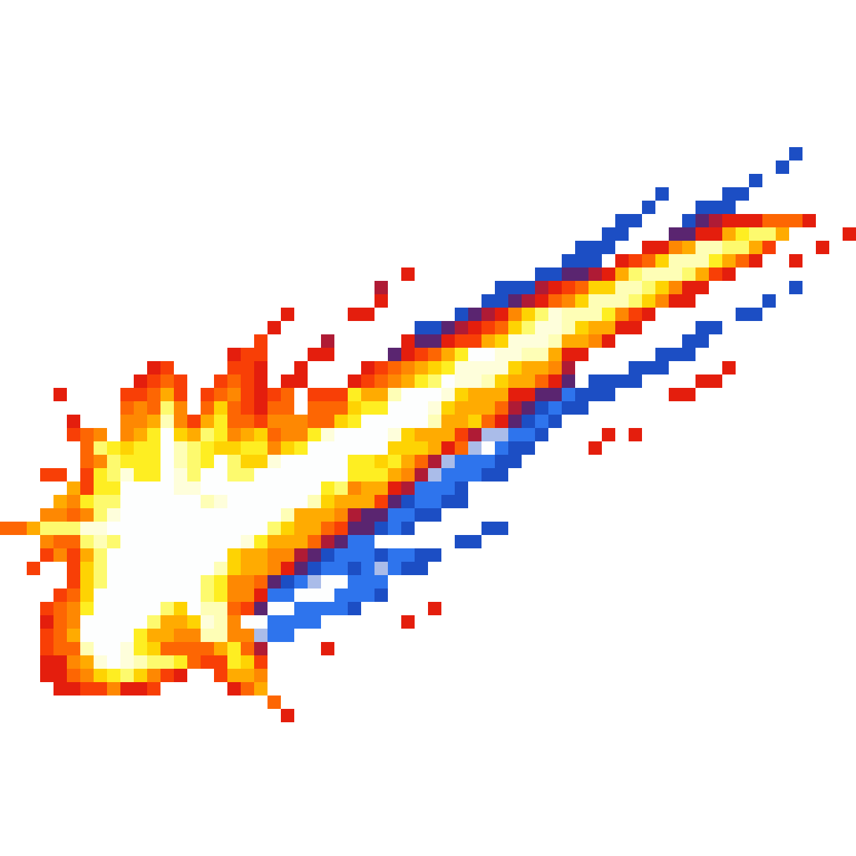Slash Attack Effect with Flash pixel art
