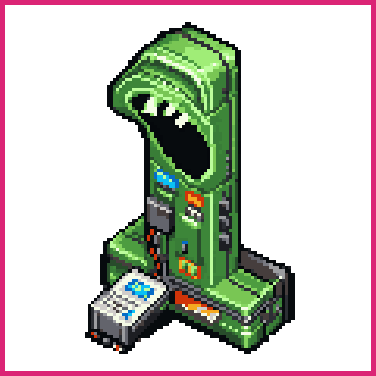 Green Number 1 Alien Terminal | Sprite-AI