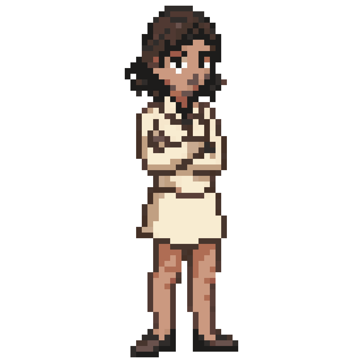 Gentle female teacher pixel art
