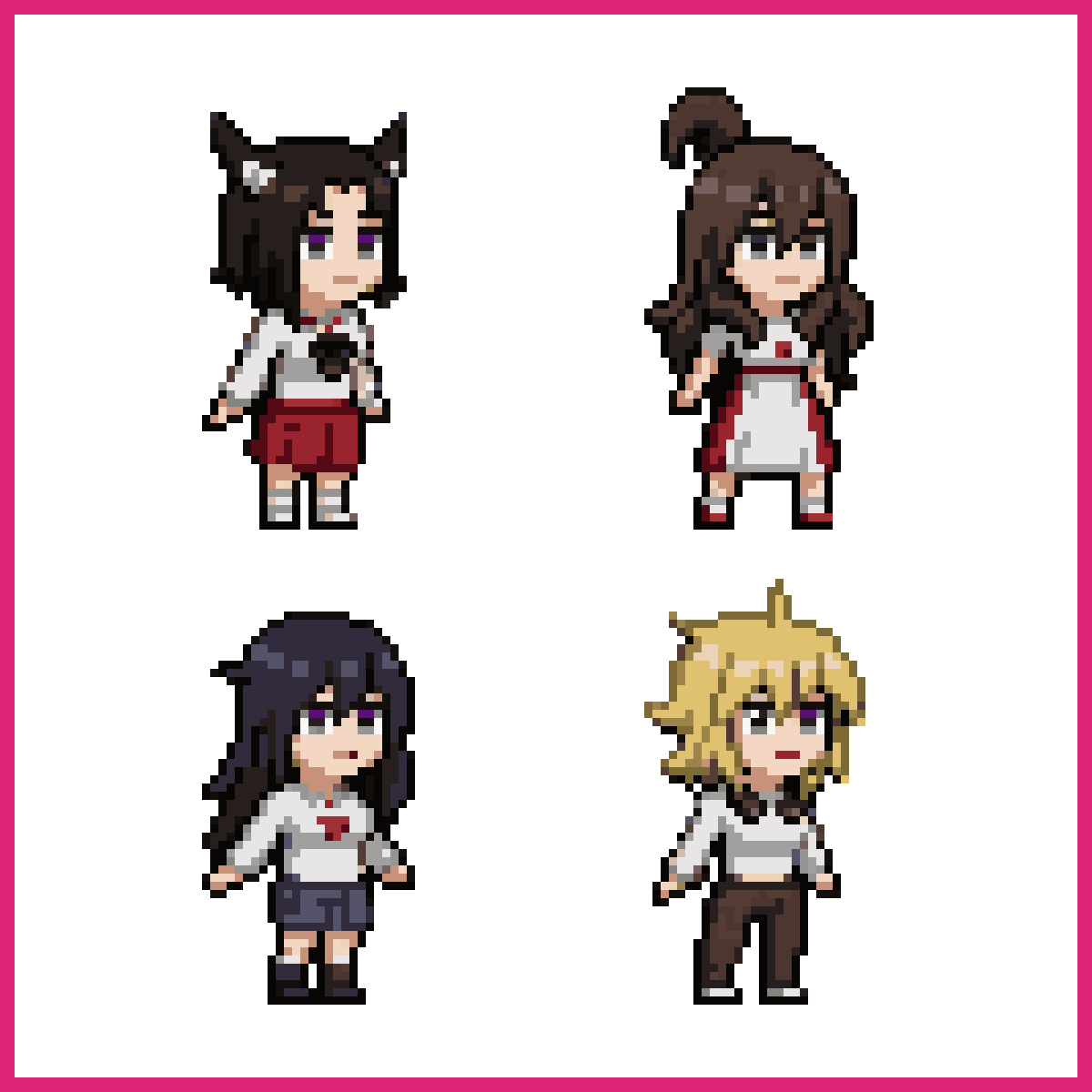 Four Different Sprites | Sprite-AI