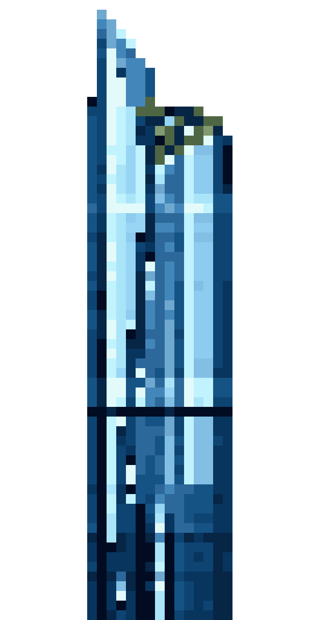 Modern skyscraper pixel art