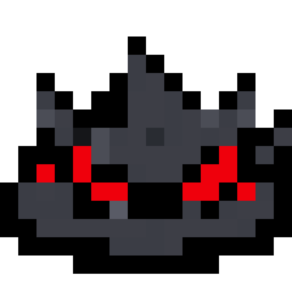 Menacing rock slime pixel art