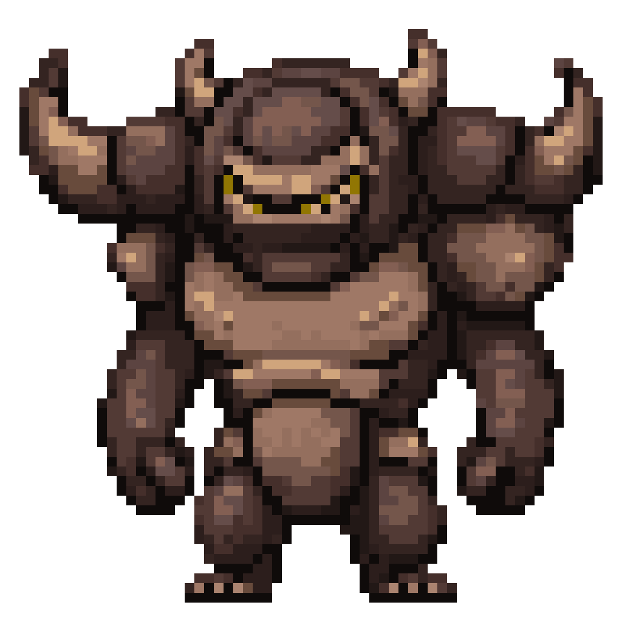 expand sprite to 64x64 size pixel art