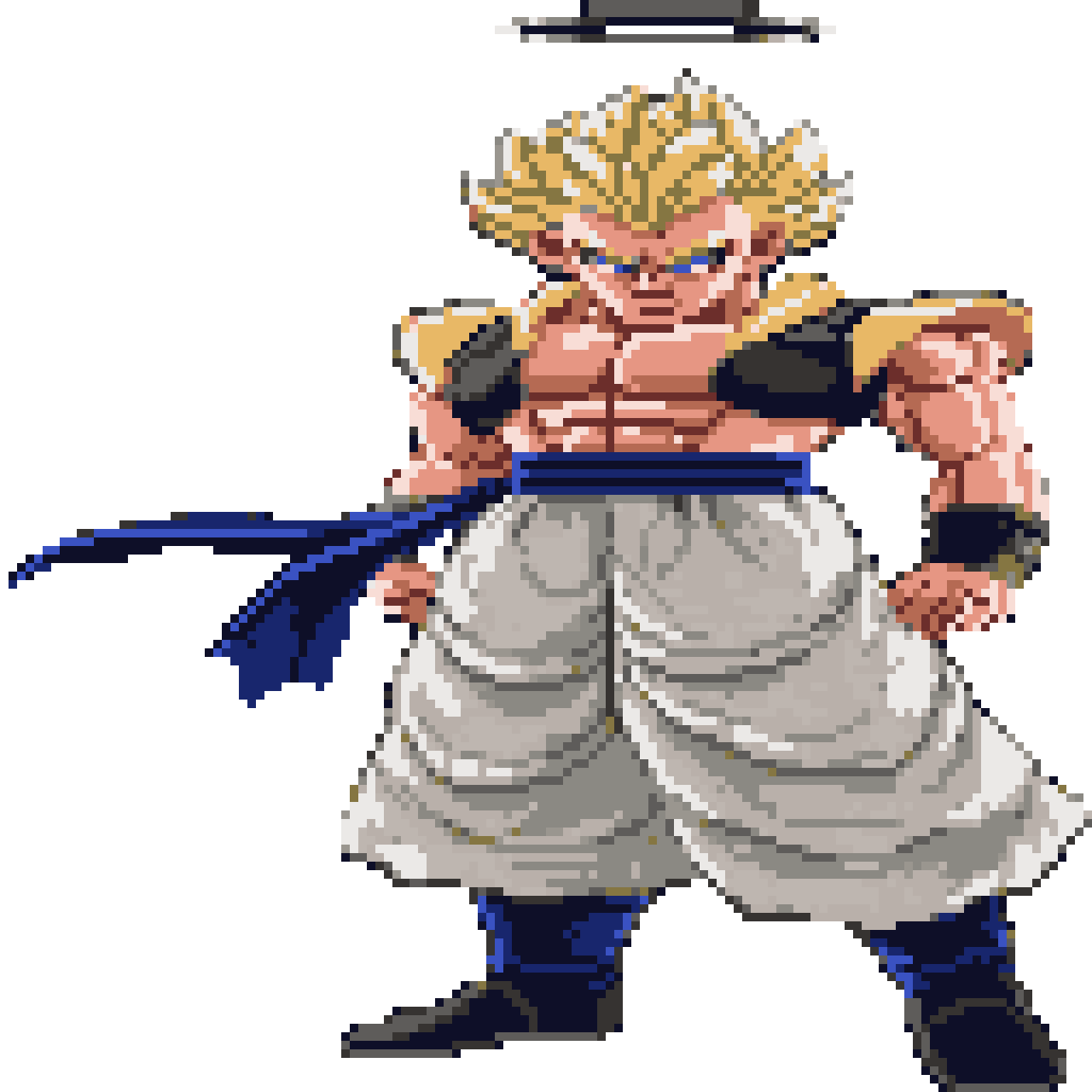 Gogeta SSJ sprite pixel art