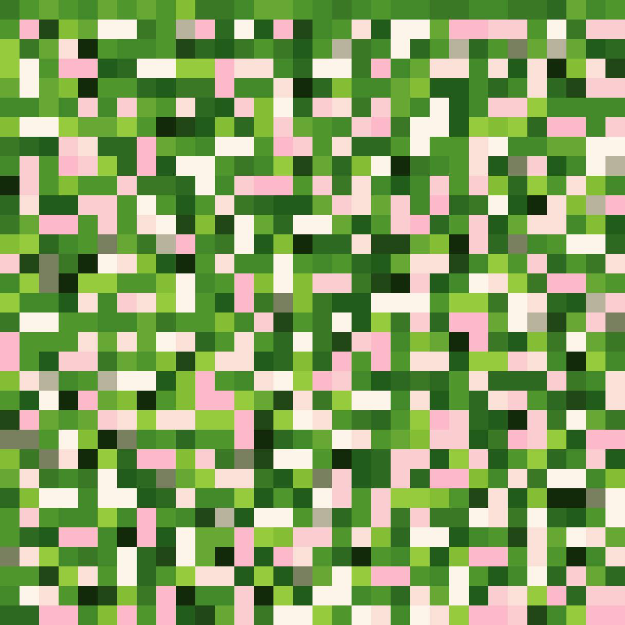 Sakura grass pixel art