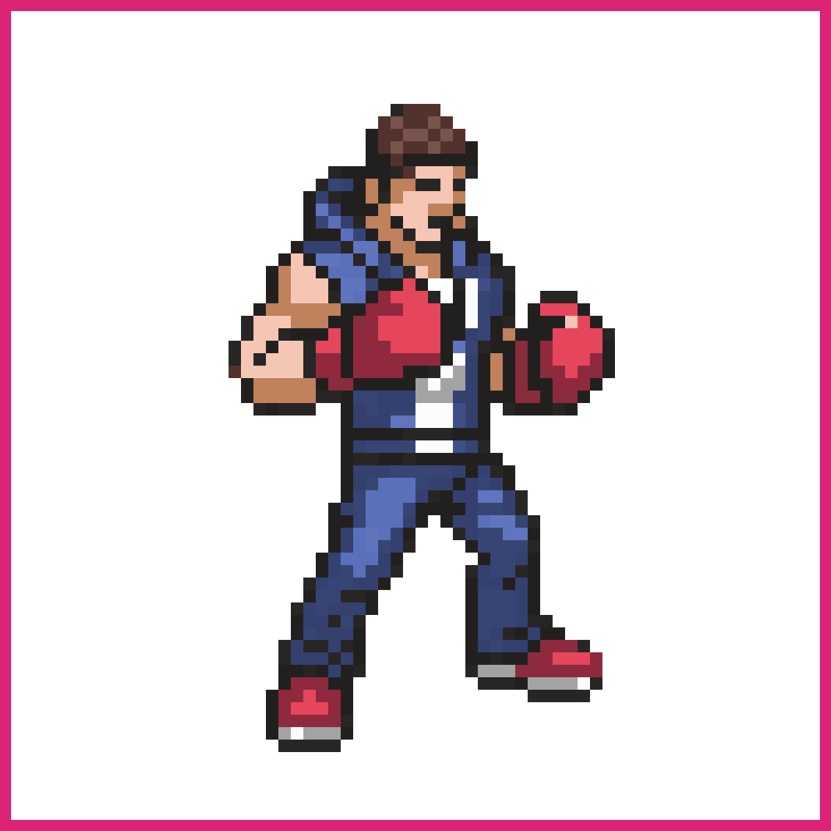 2D pixel art male boxer | Sprite-AI