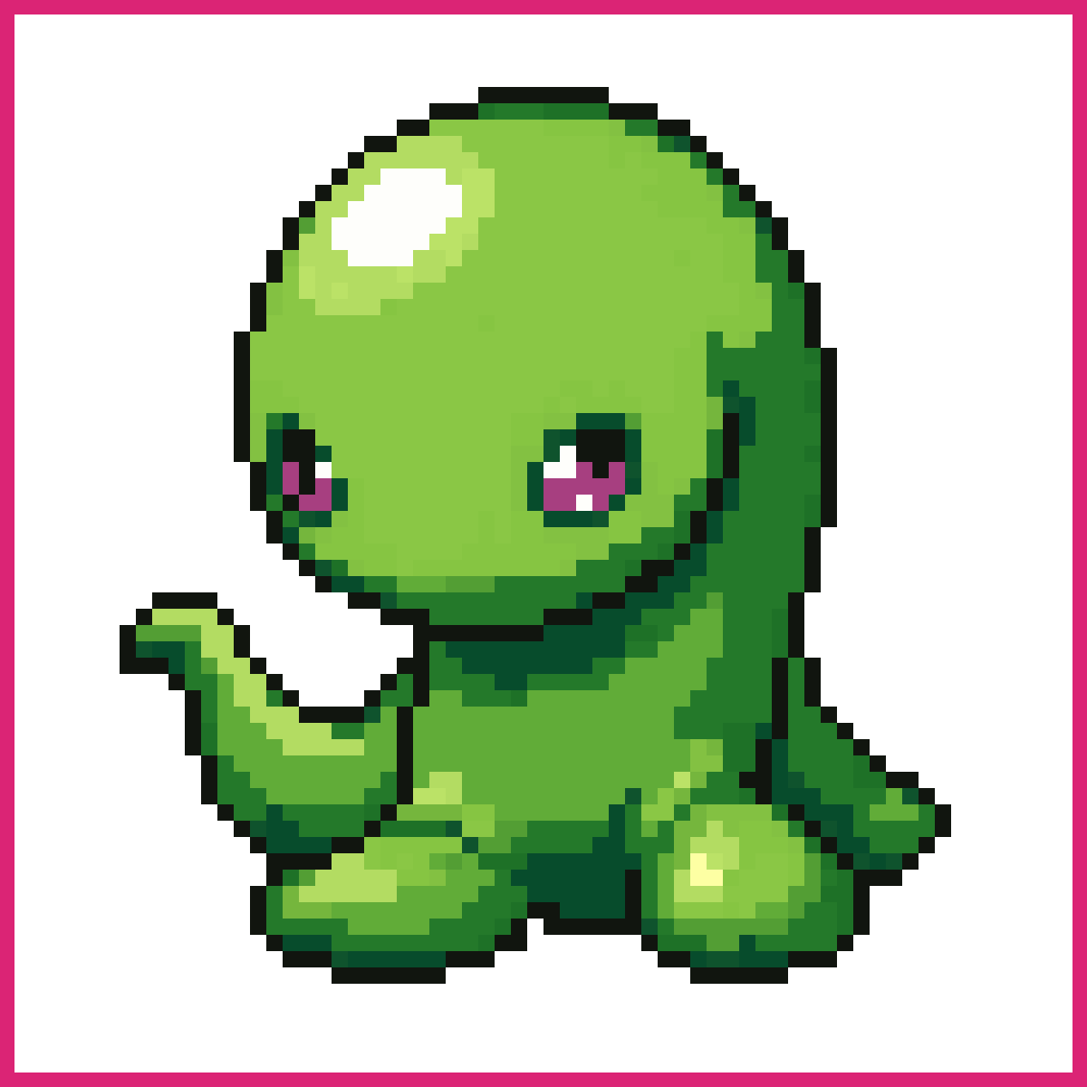 Cute green slime like in rpg. | Sprite-AI