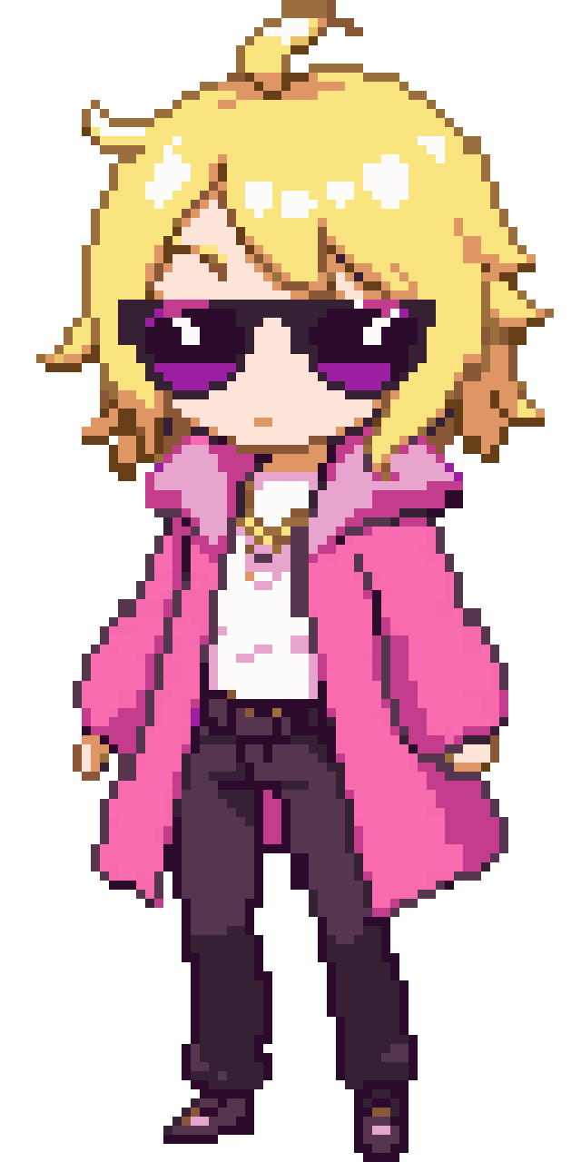 Chibi pirate character pixel art