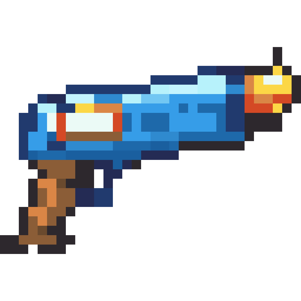 Songkran water gun pixel art
