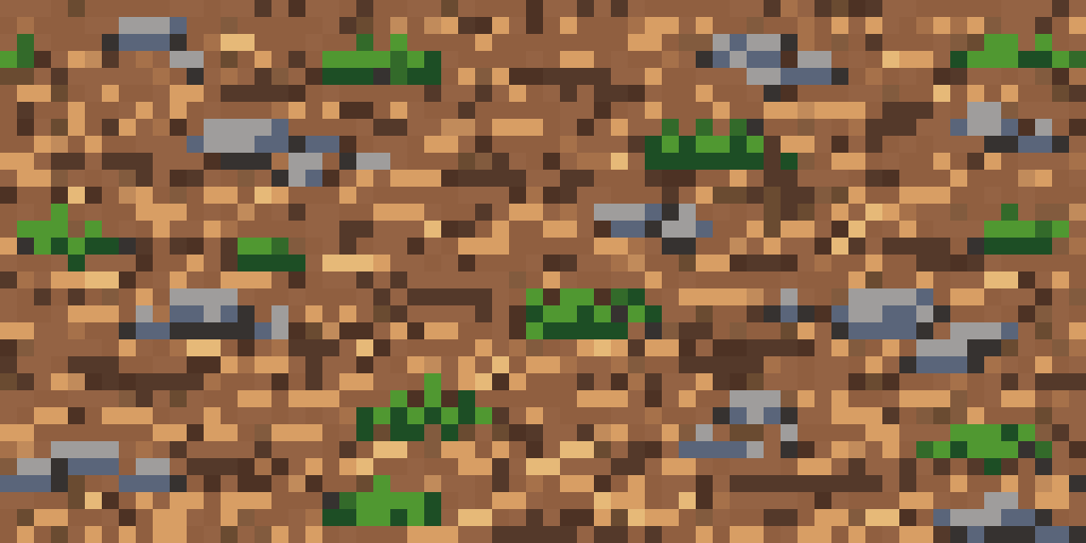 Top Side of Isometric Dirt Tile pixel art