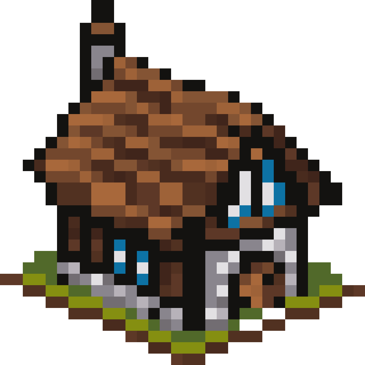 Miner's building pixel art