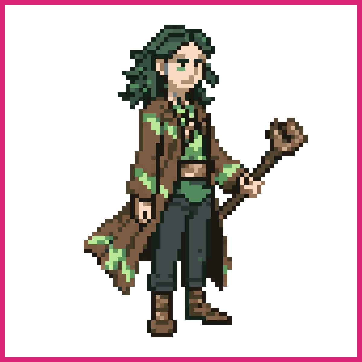 Cedralis, Pokémon-style professor | Sprite-AI