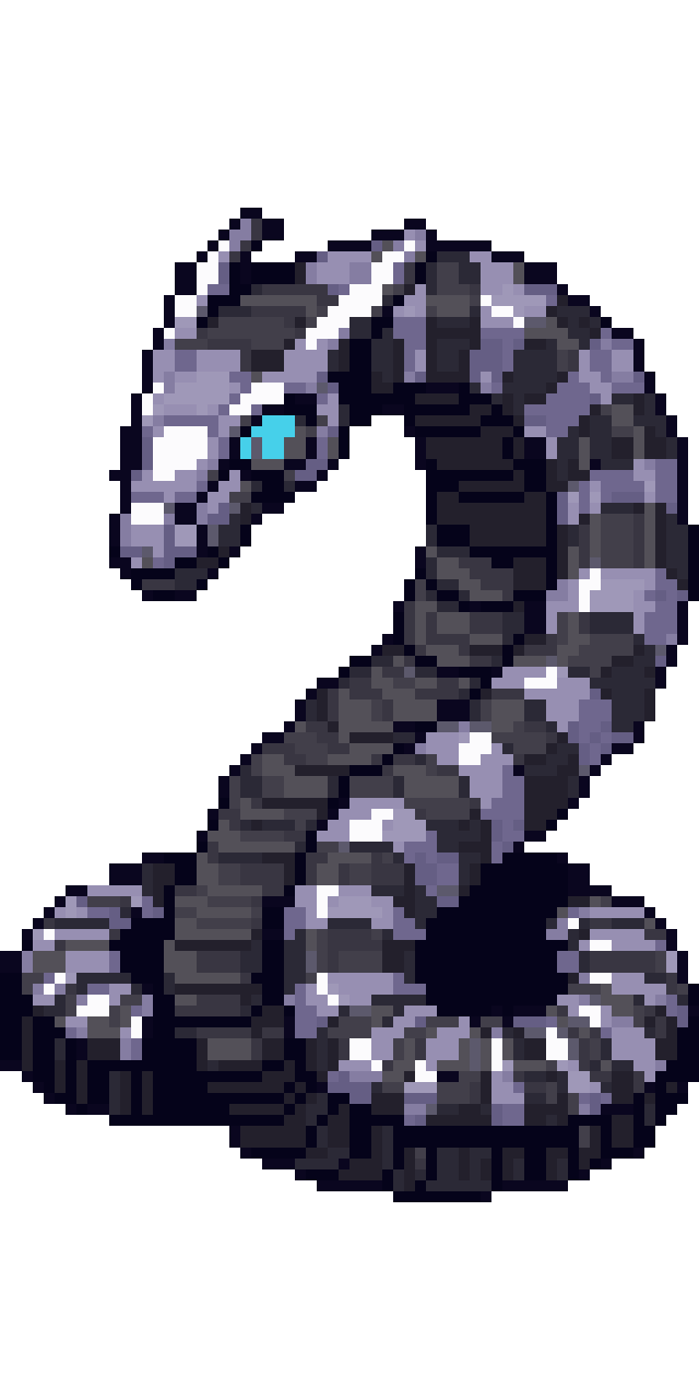 Metal snake pixel art