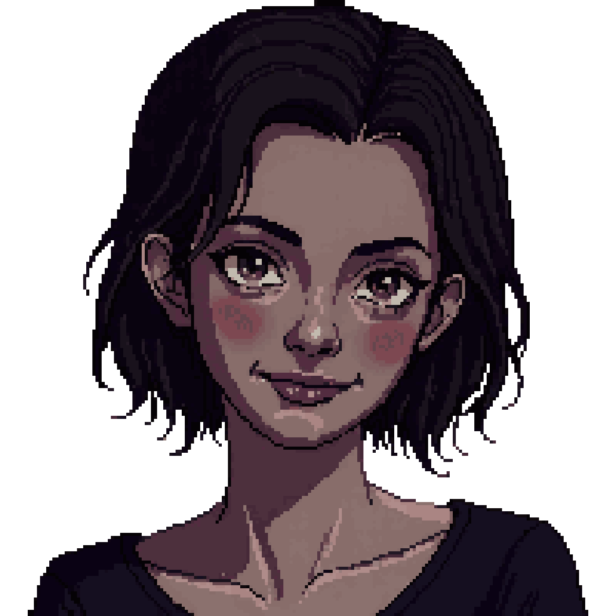 Doppelgänger woman pixel art