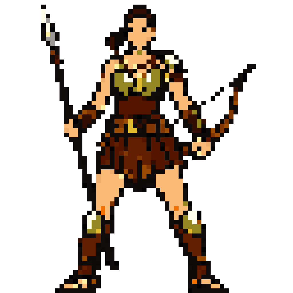 Amazon warrior pixel art