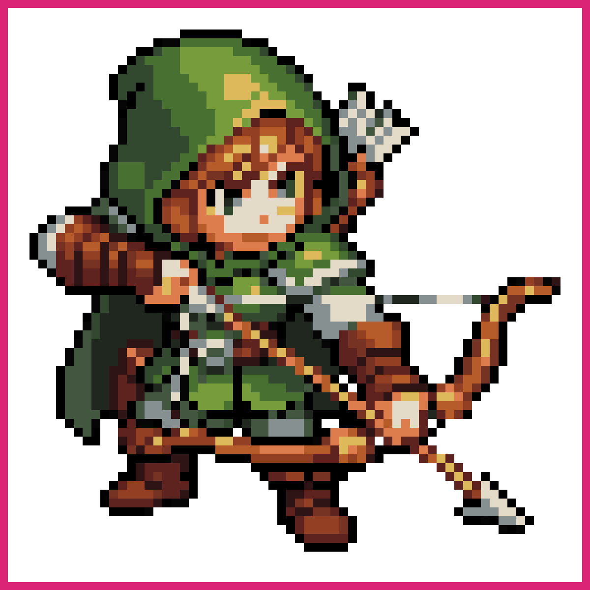 Fantasy Elven Ranger Archer Sprite | Sprite-AI