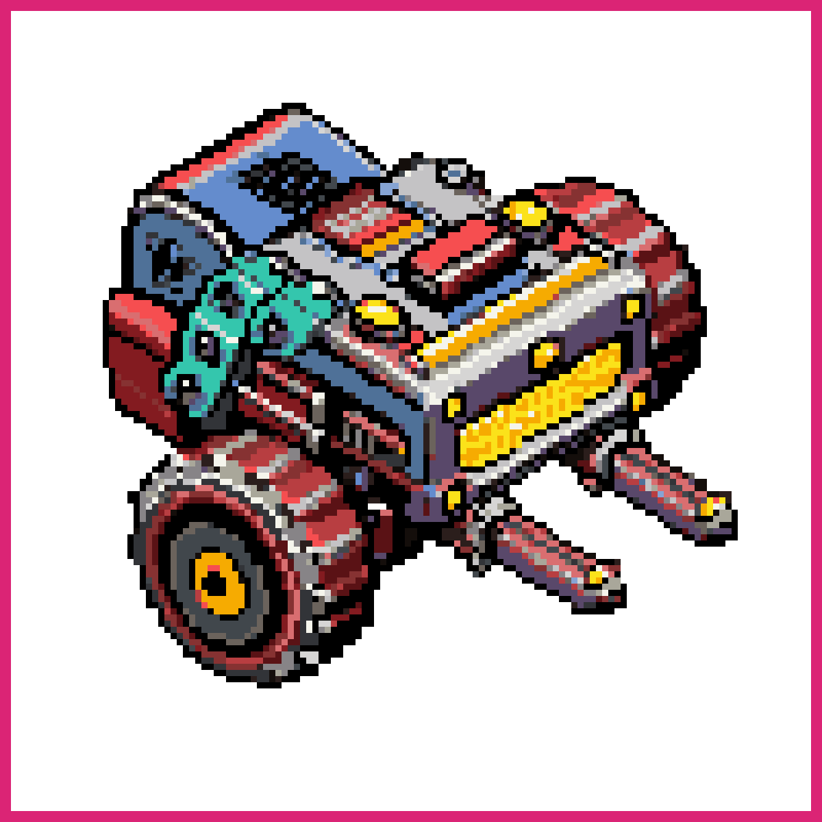 Top Down View of Robot Flying Vehicle | Sprite-AI