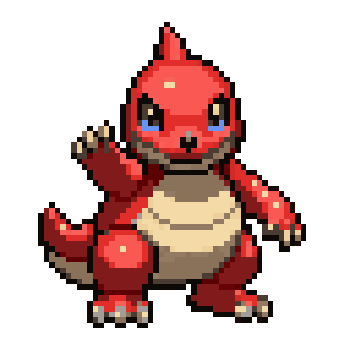 former diver character in old Pokemon style pixel art