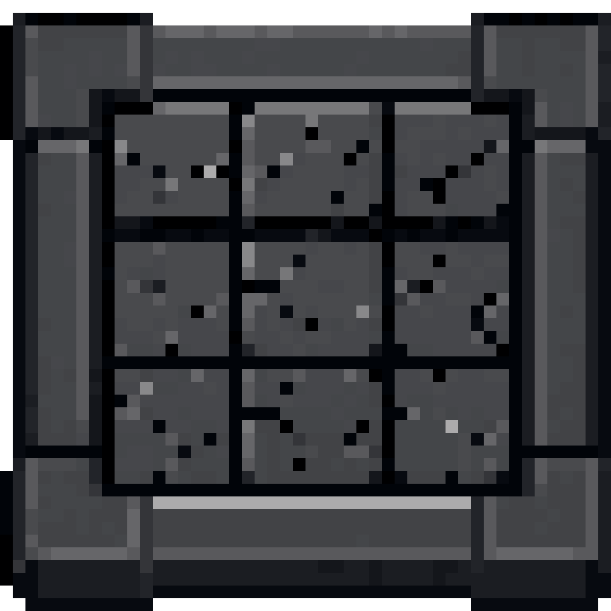 Dark gray stone wall pixel art