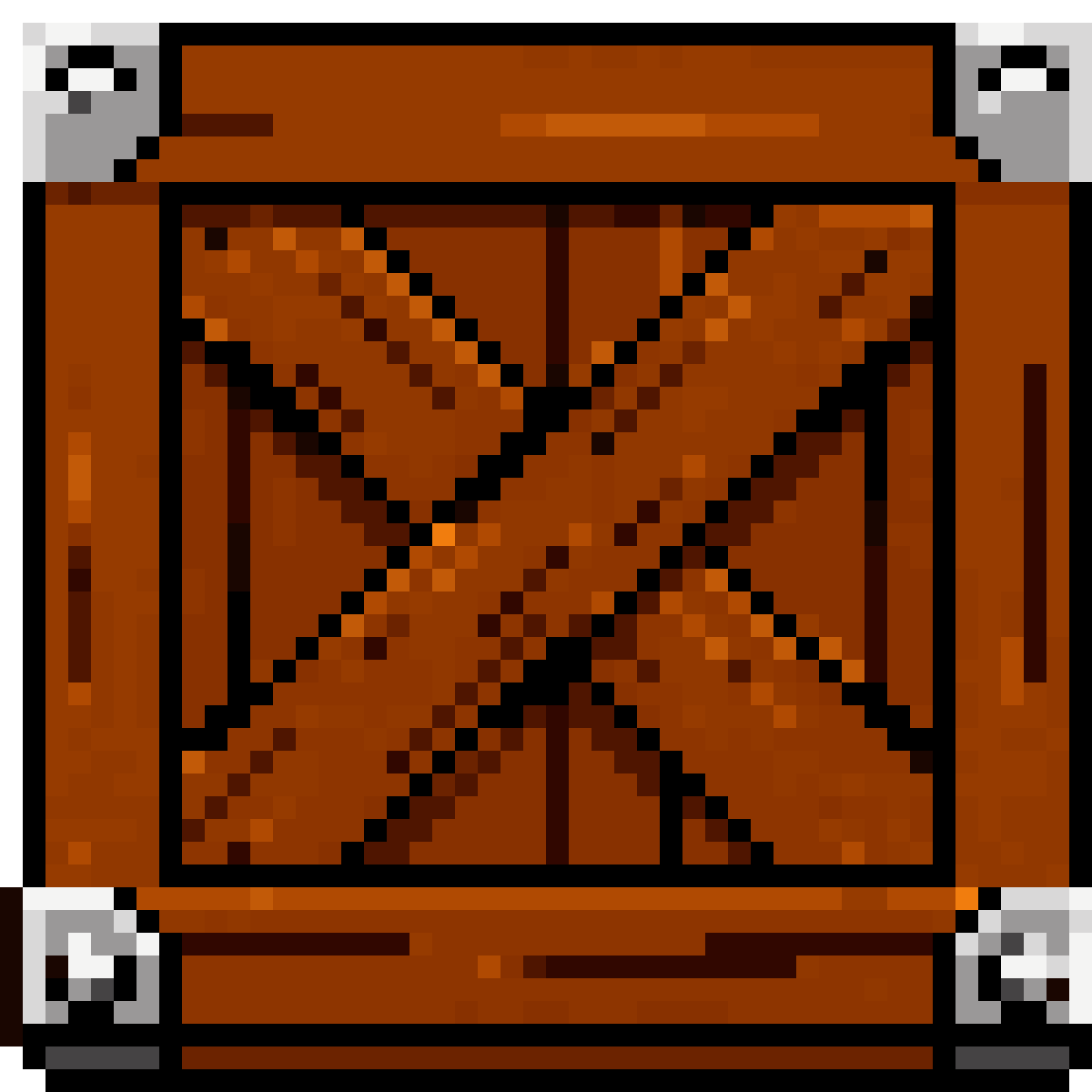 Wooden breakable crate pixel art