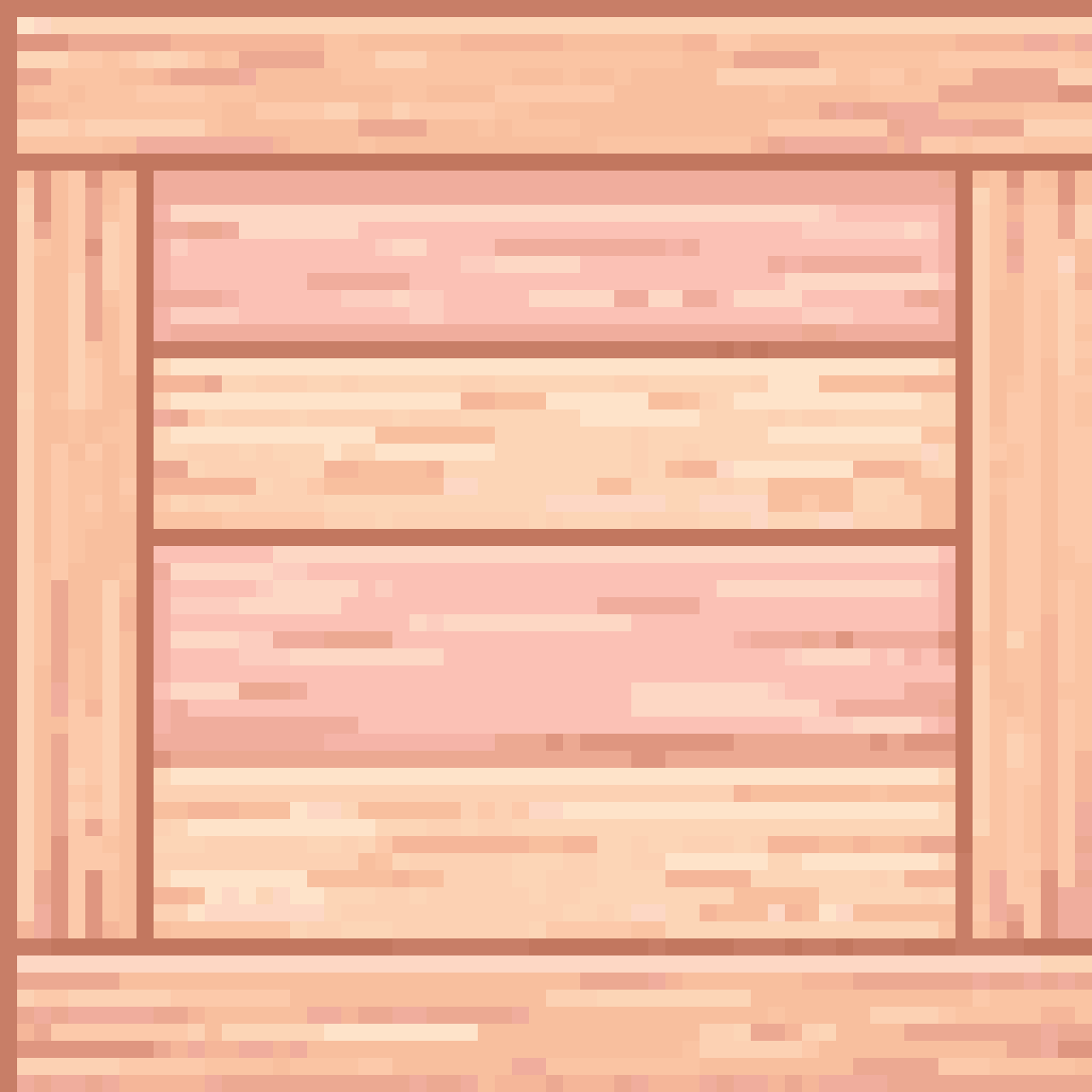 Stylized wooden crate texture pixel art