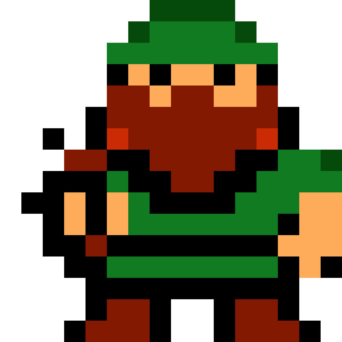 Dwarf warrior pixel art