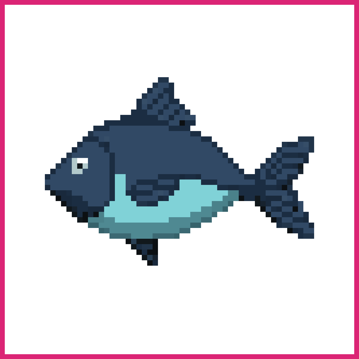 Minimalist Cartoon Fish Sprite | Sprite-AI