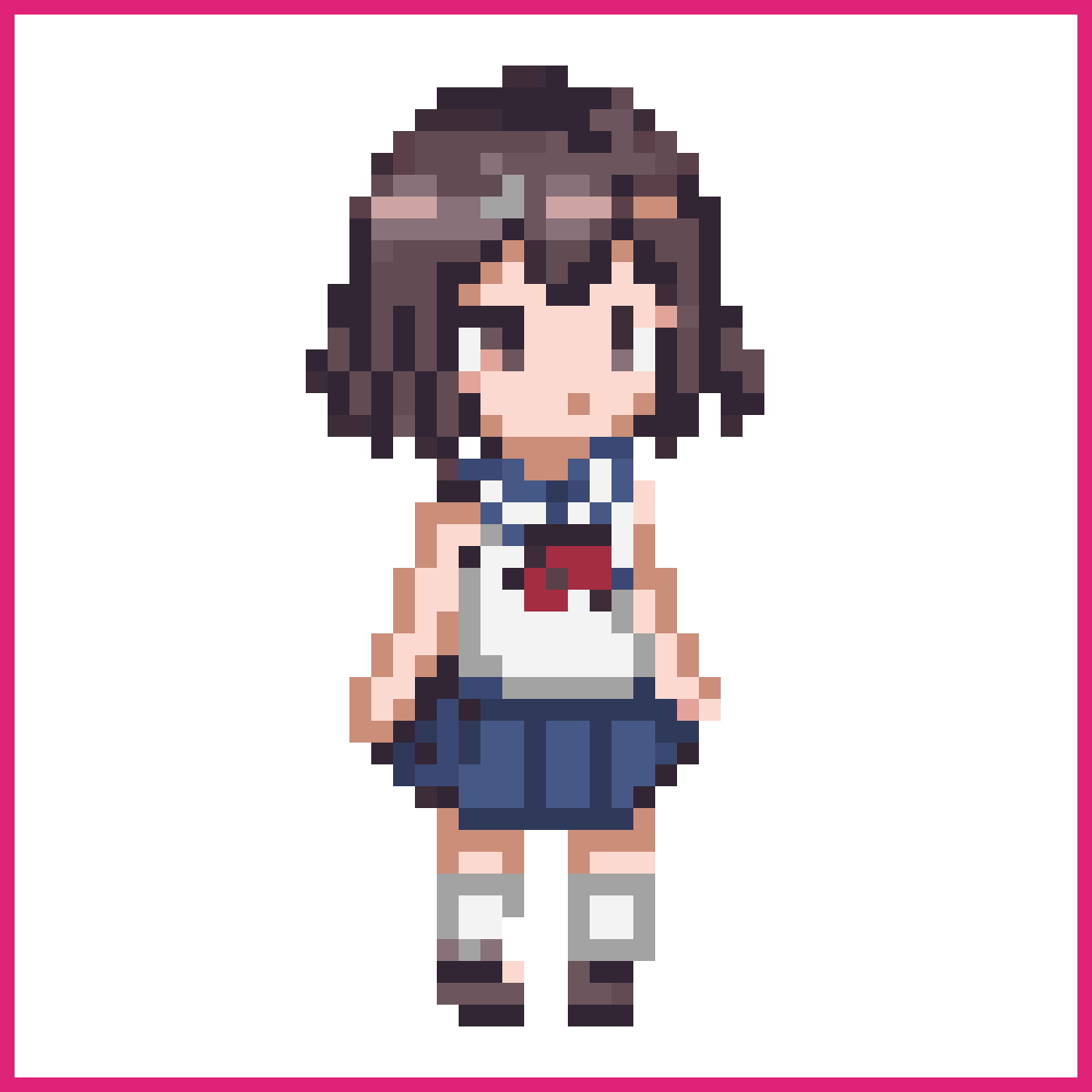 Japanese-style girl student | Sprite-AI
