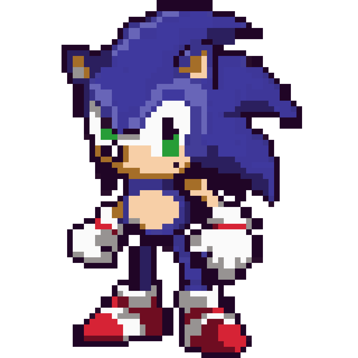 sonic the hedgehog robot pixel art