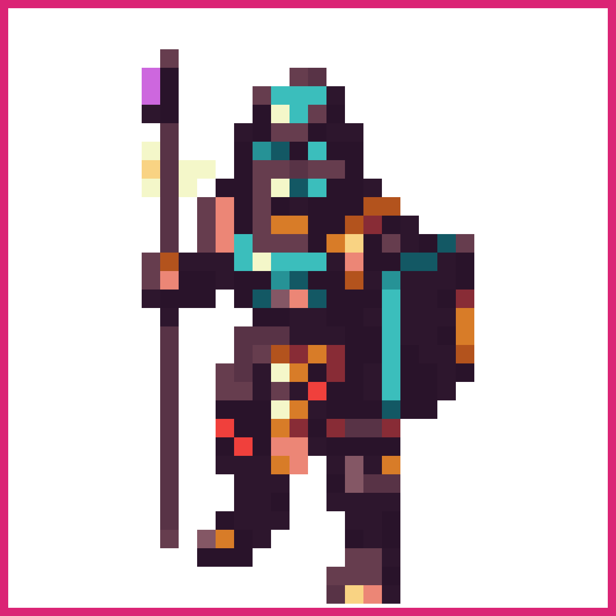 Corrupted Nazca Guardian Warrior | Sprite-AI