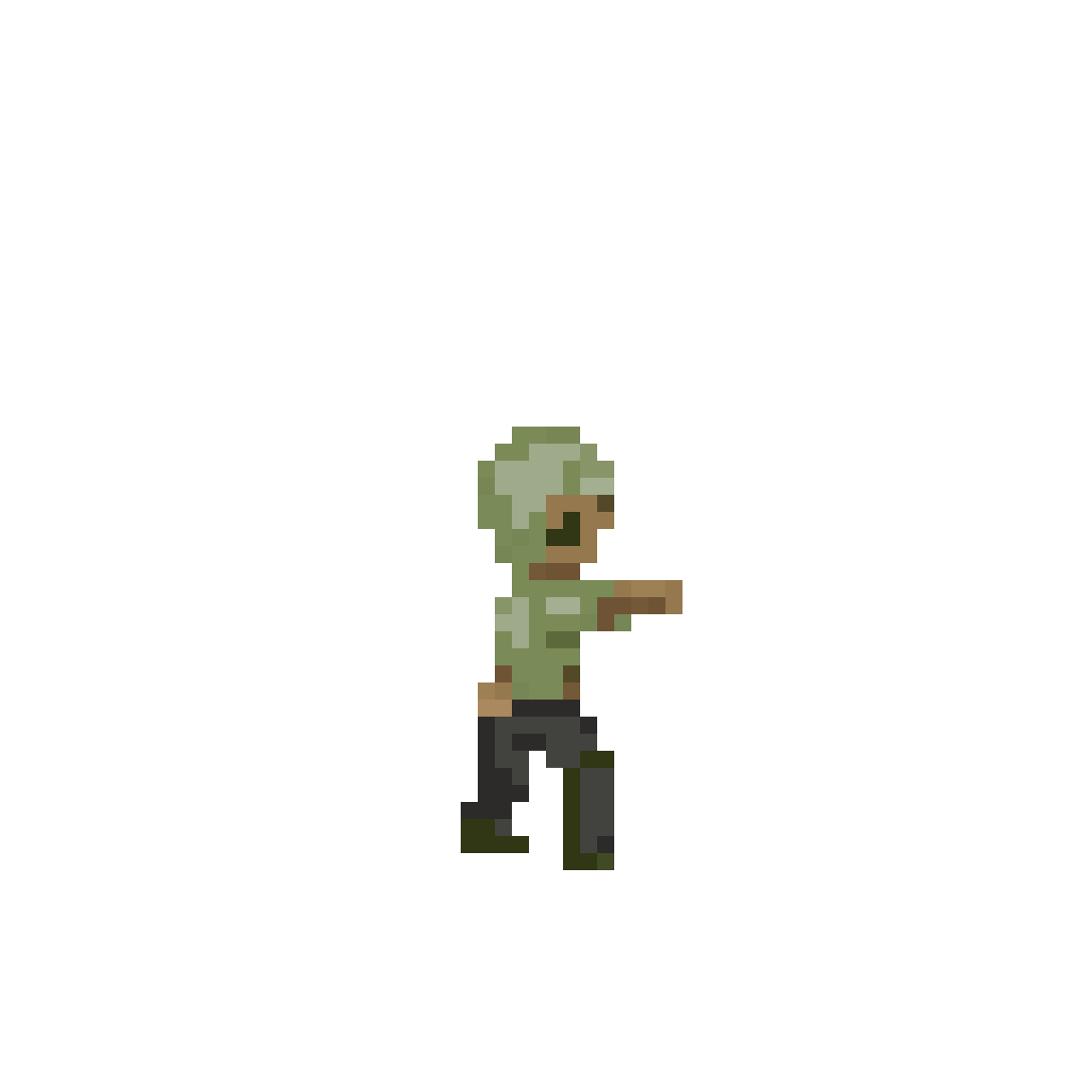 zombie character sprite pixel art