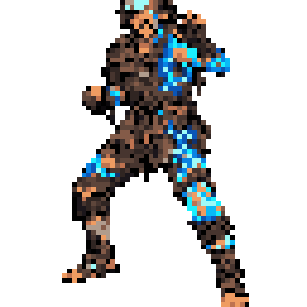 Injured villager NPC pixel art