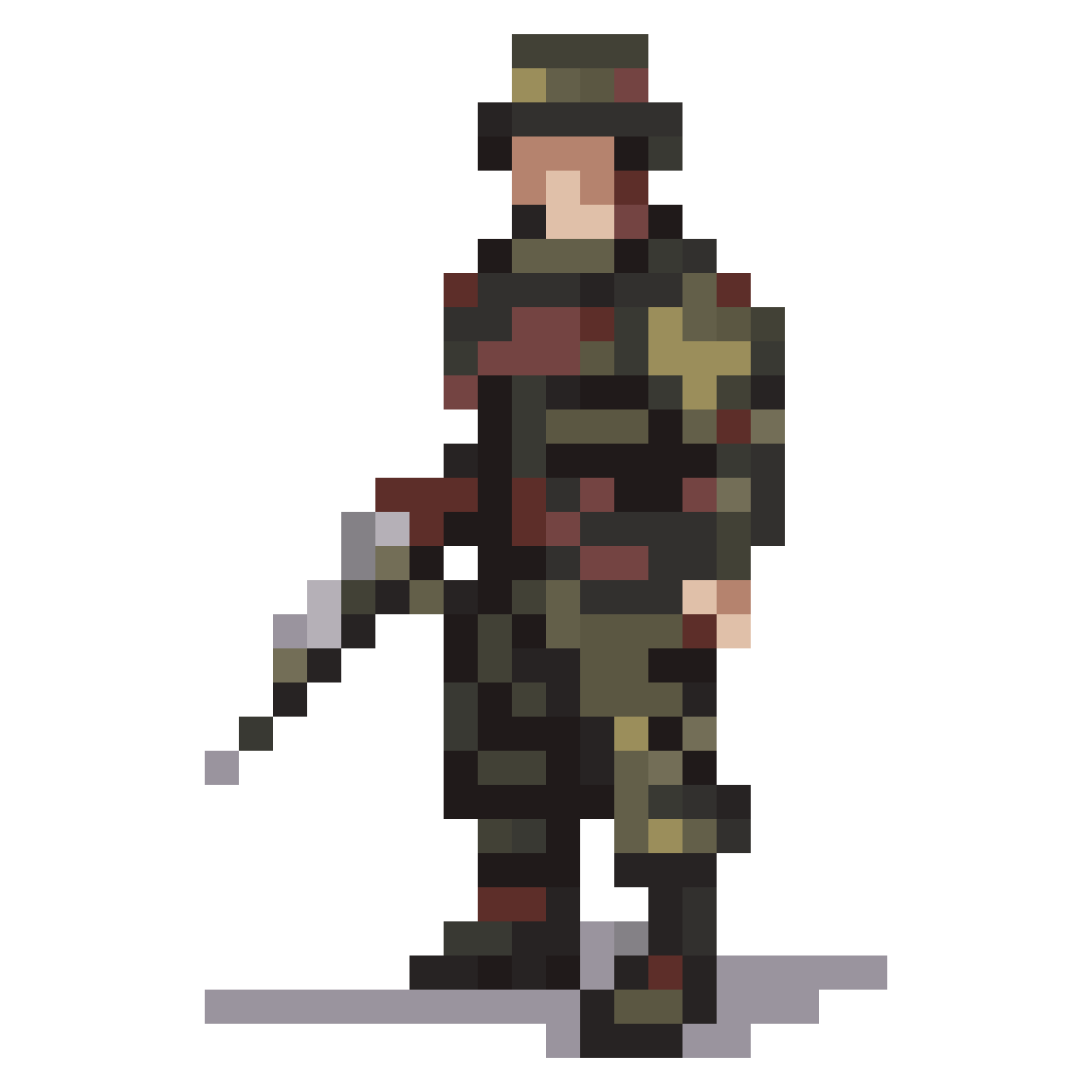 pixel art infantry unit pixel art
