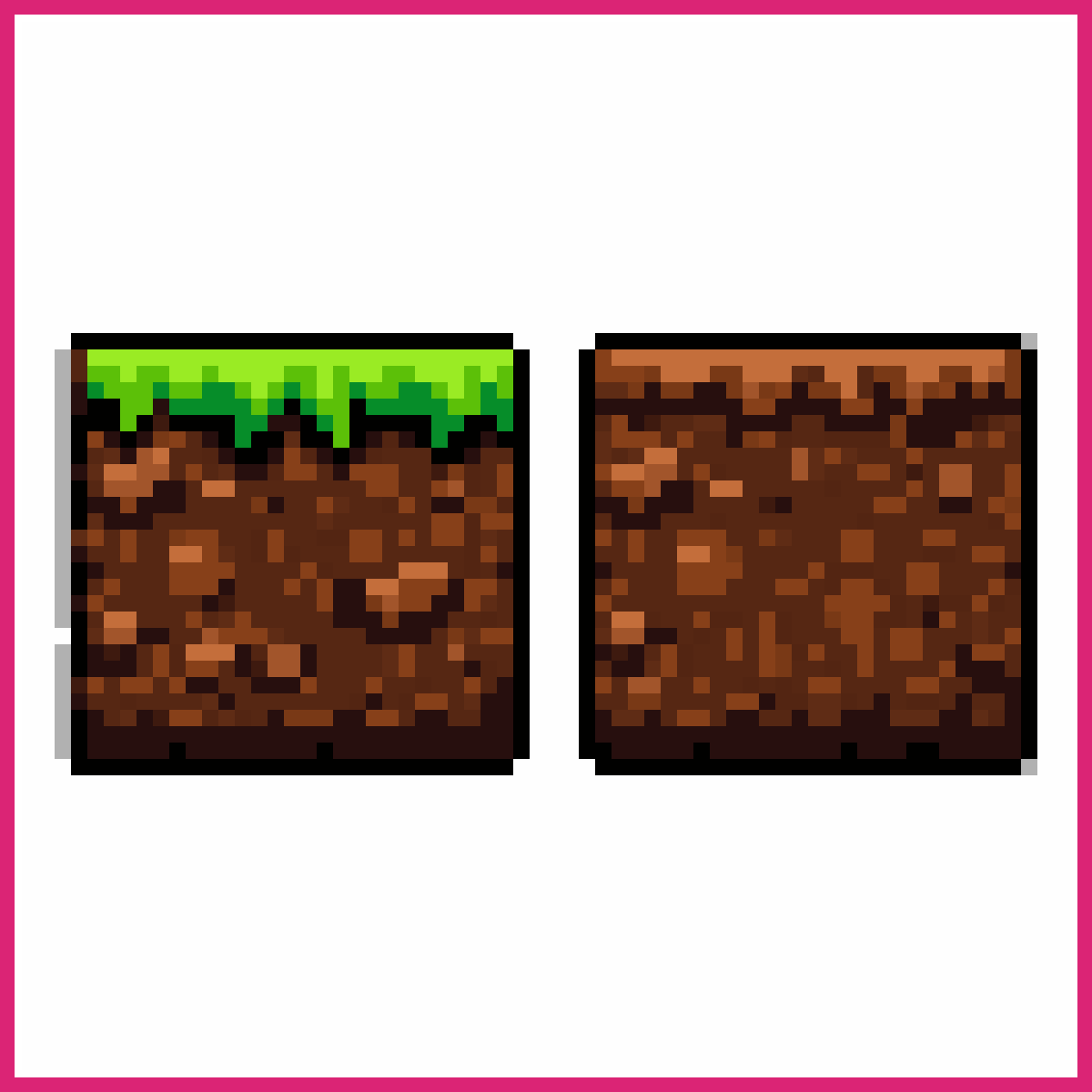 2D pixel art tileset with grass and dirt | Sprite-AI