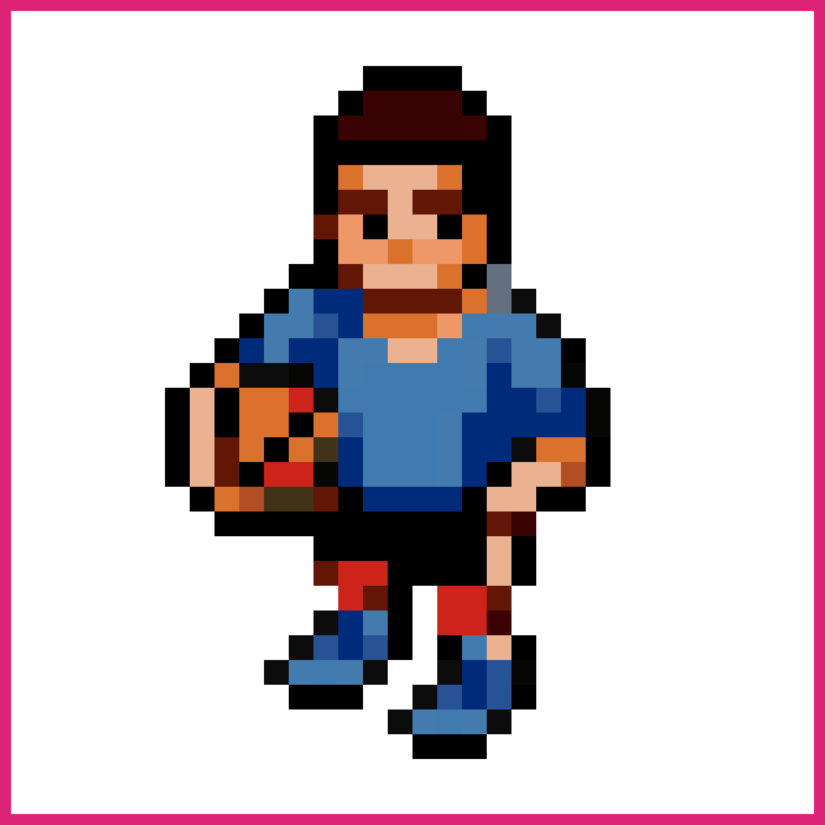 A rugby player. top down. | Sprite-AI