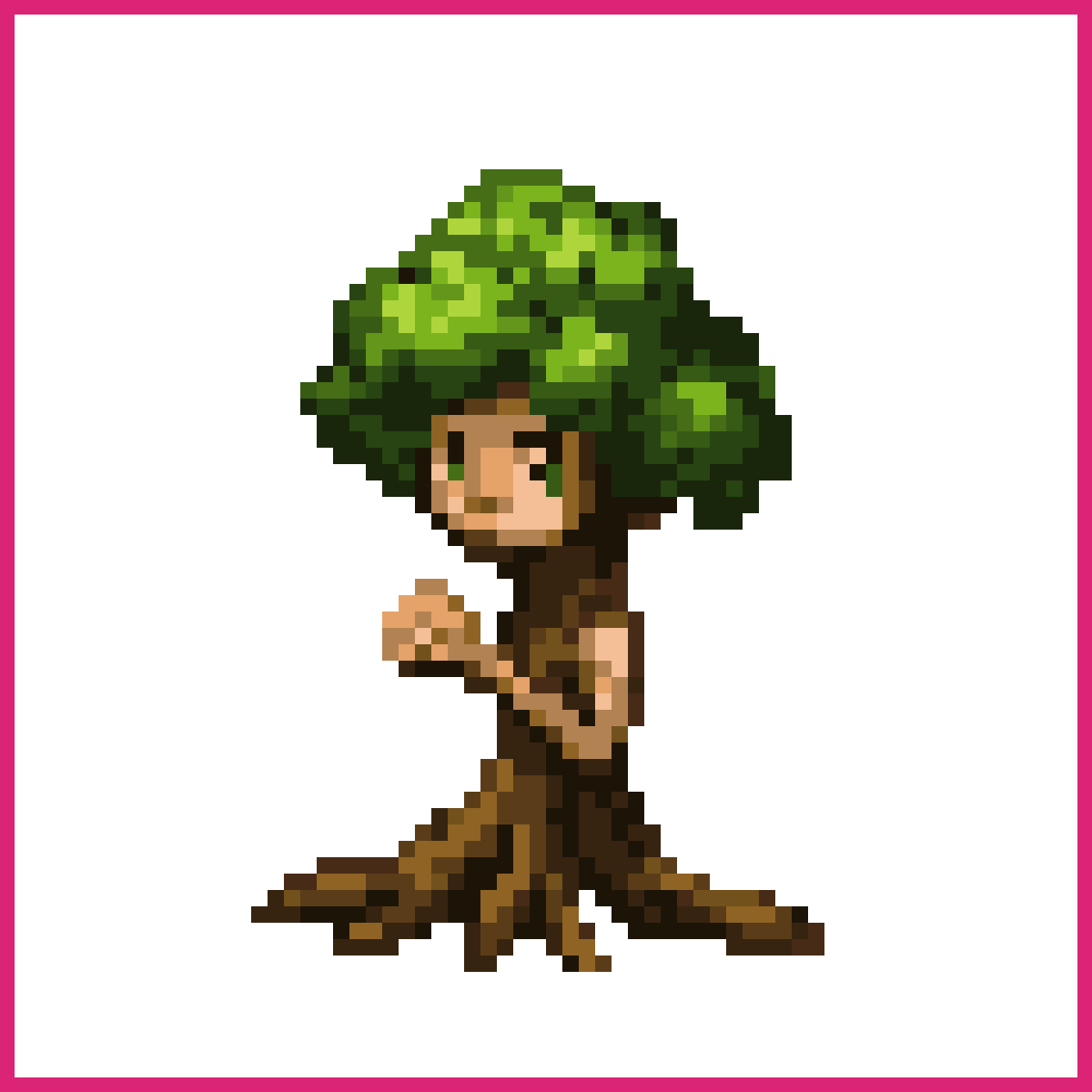 Young Uprooted Tree Character | Sprite-AI