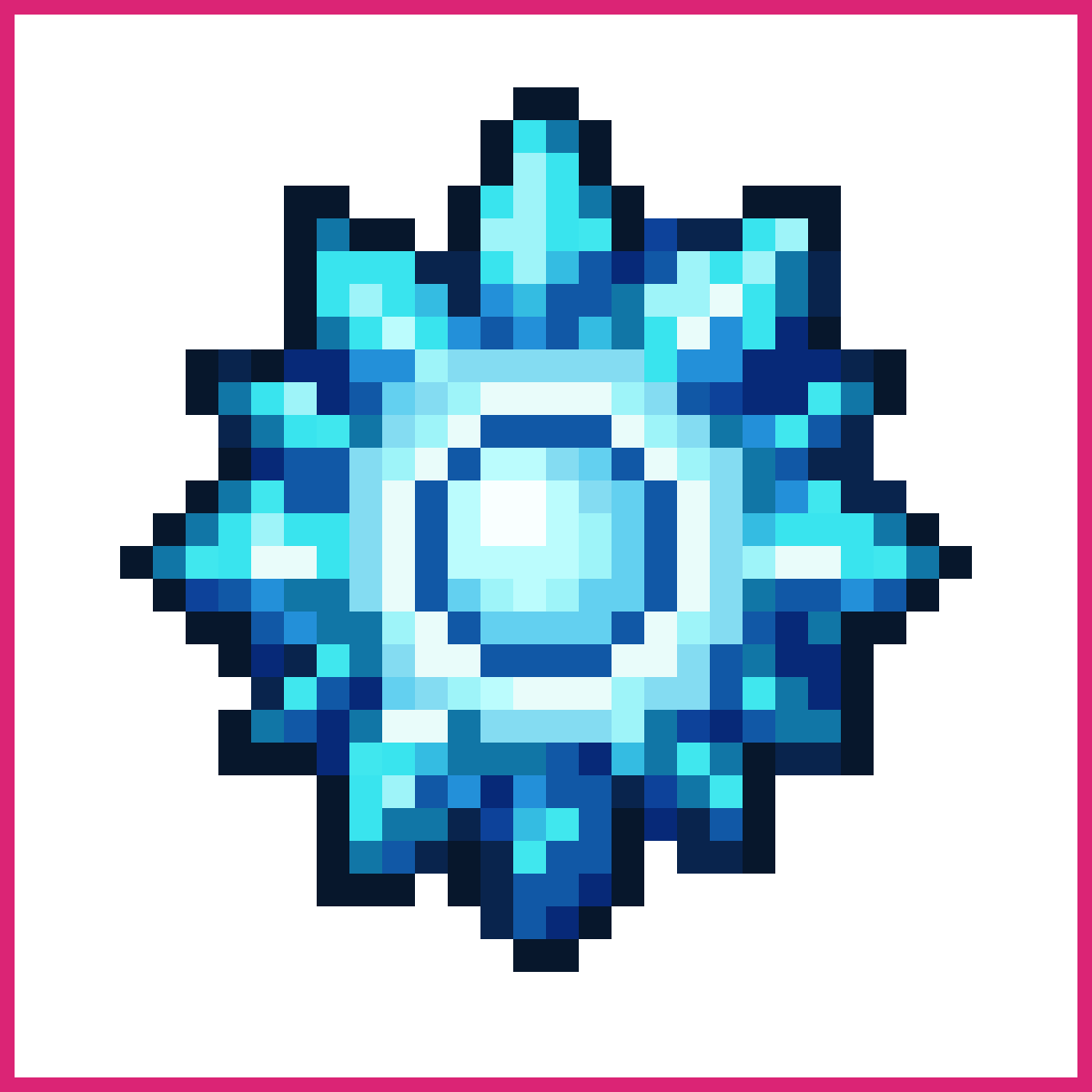 Freezing Ice Elemental Rune Crest | Sprite-AI