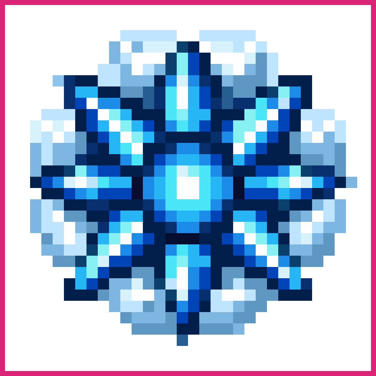 Freezing Ice Elemental Rune Crest | Sprite-AI