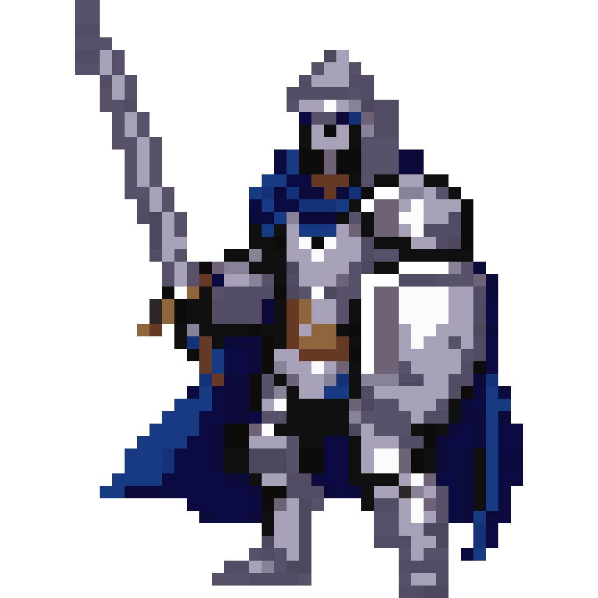 Medieval knight pixel art