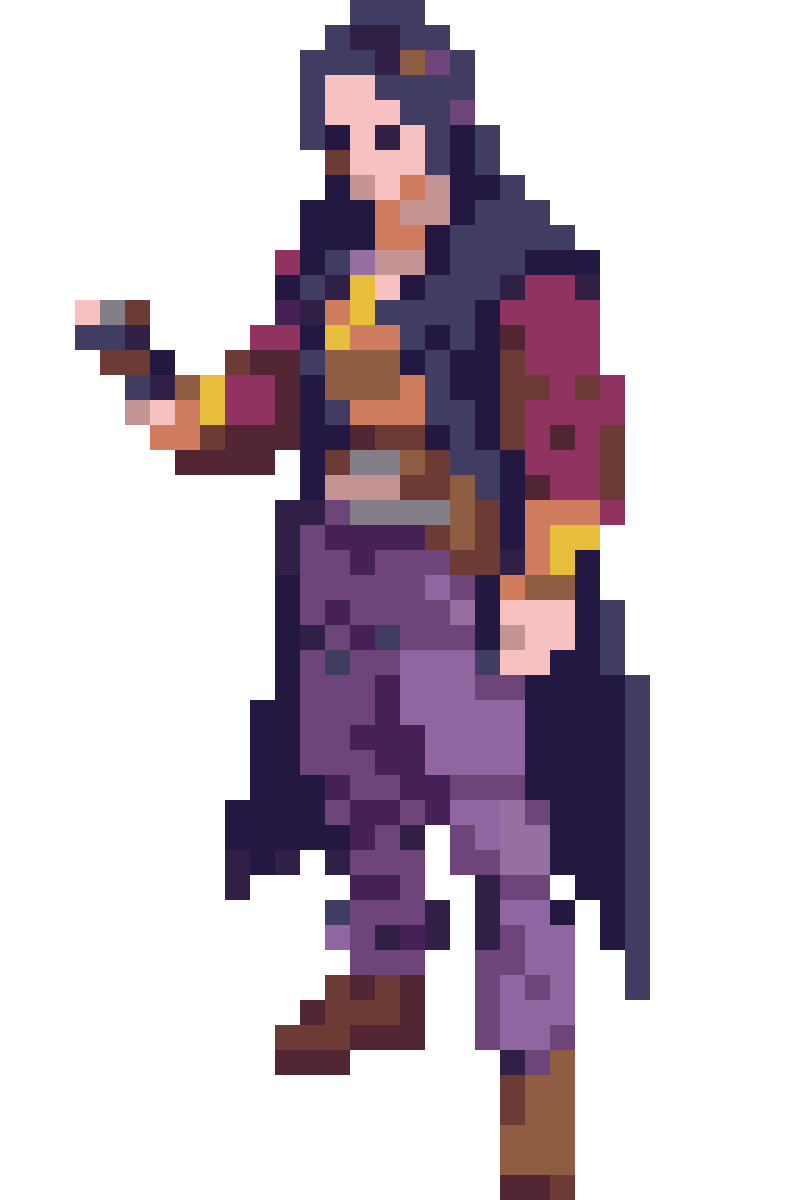 Dante Alighieri in Enter the Gungeon Style pixel art