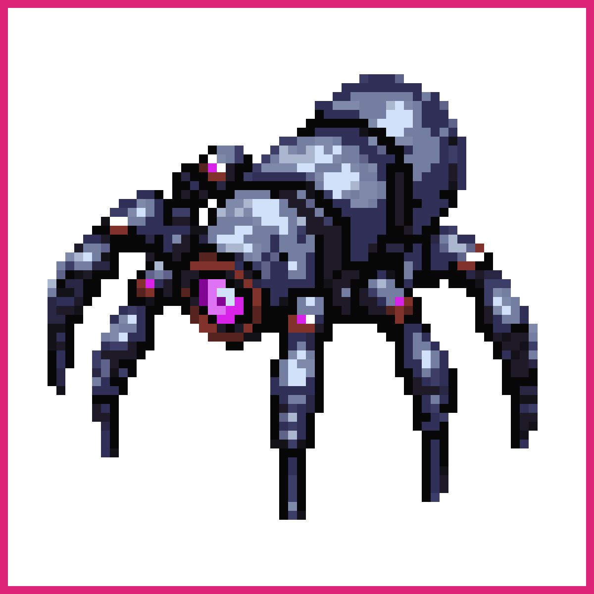 top-down spider mech, 64x64 game sprite, indust... | Sprite-AI