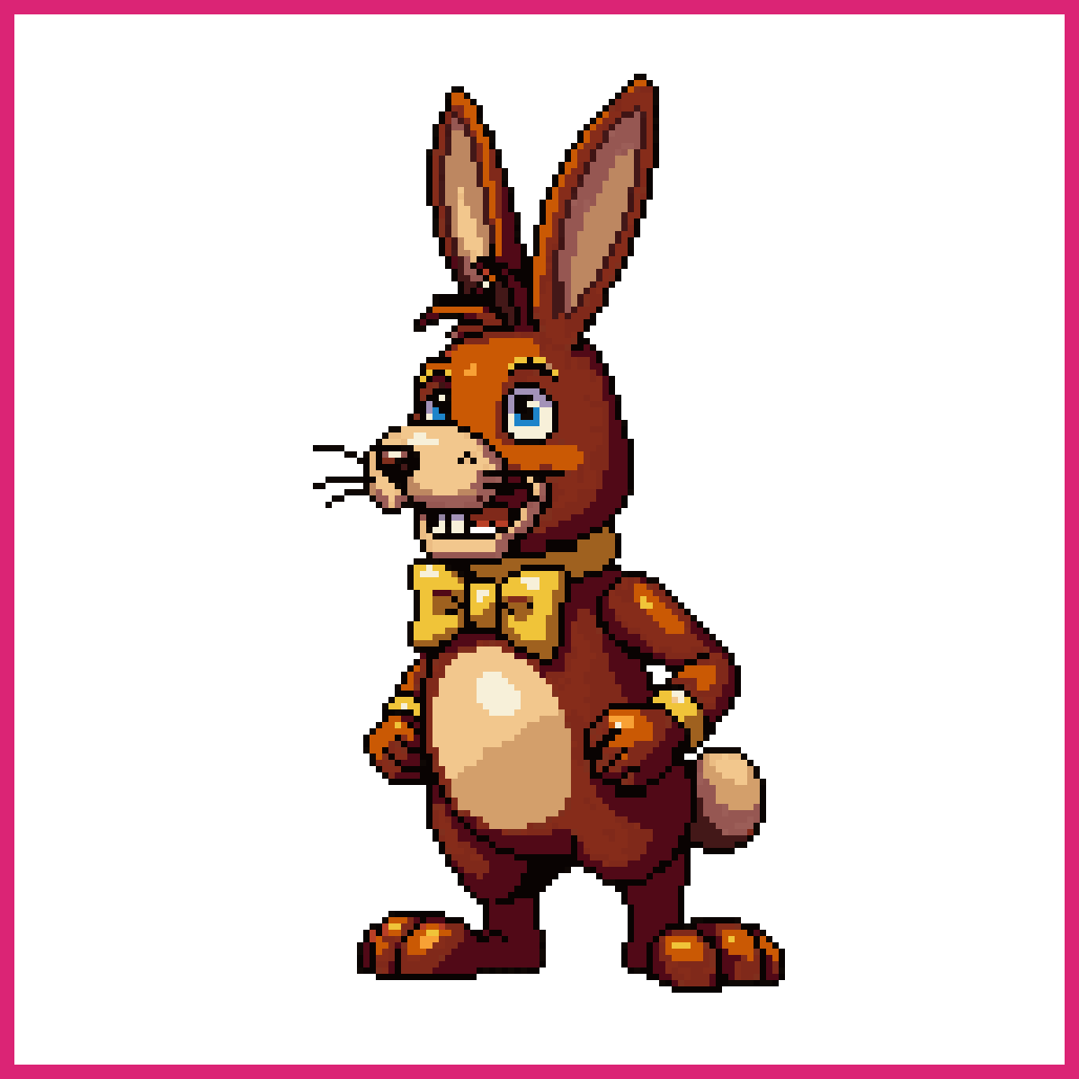Create a rabbit animatronic (bonnie | Sprite-AI