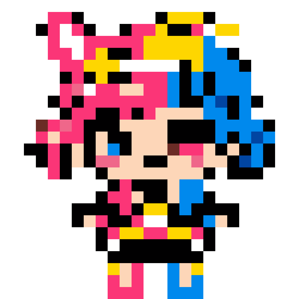 Cute chibi character pixel art