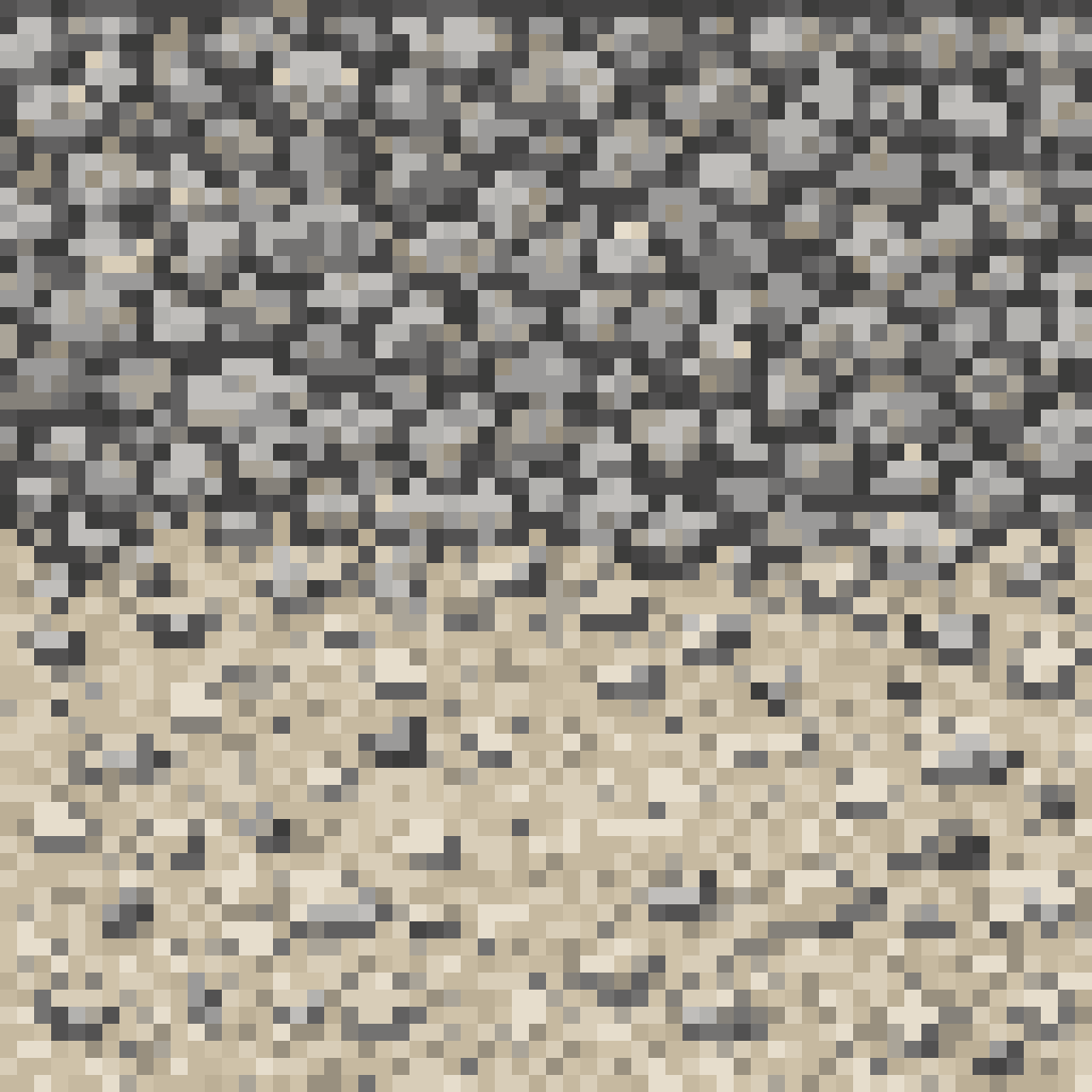 Gravel and sand tile pixel art