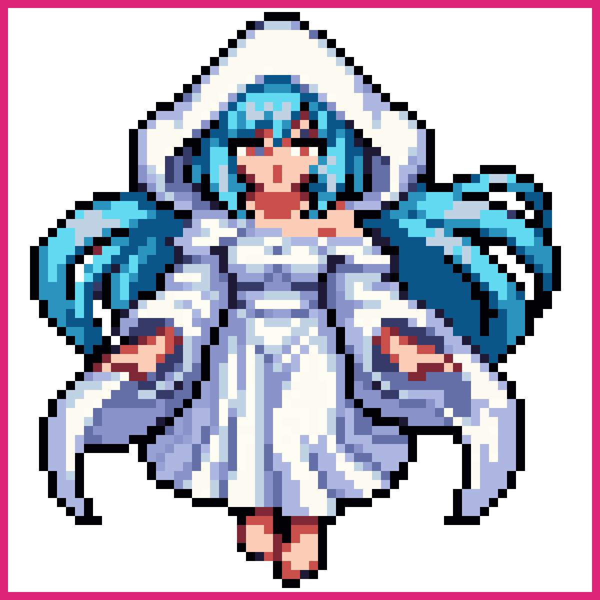 Floating Spirit Maiden in Toga | Sprite-AI