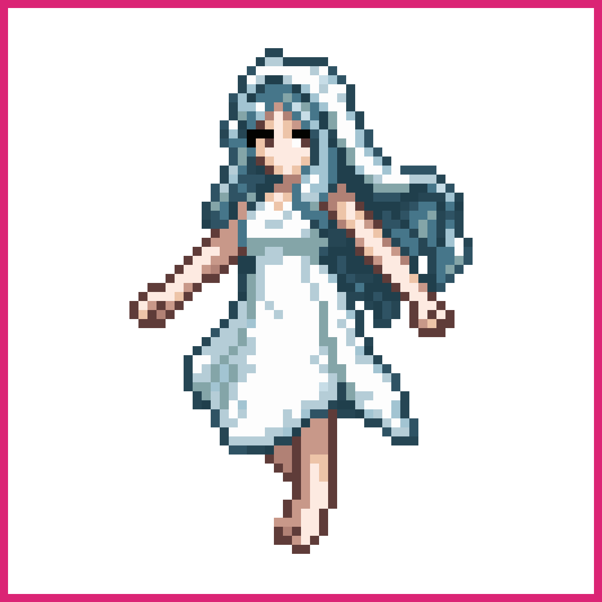 Floating Spirit Maiden in Toga | Sprite-AI