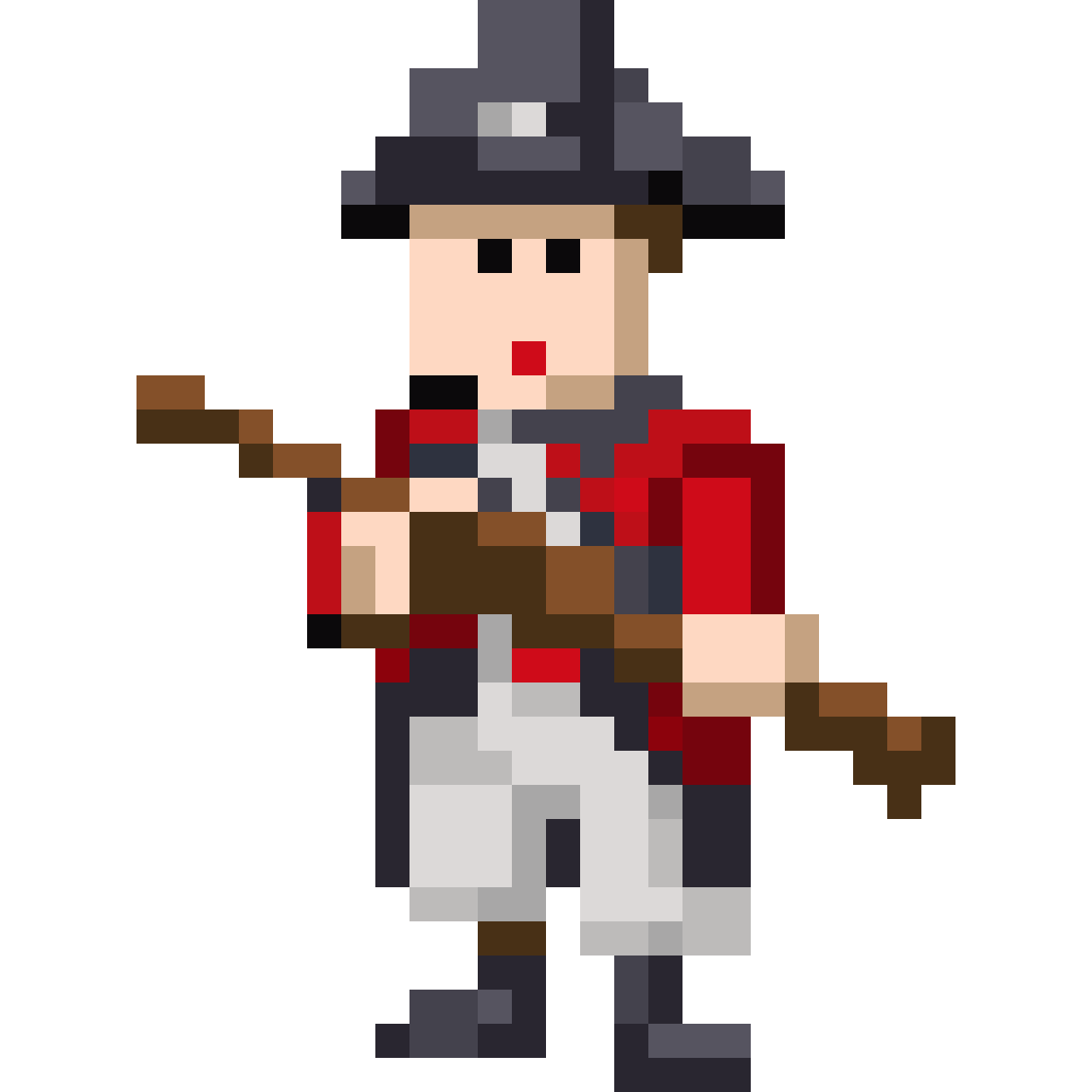Revolutionary soldier pixel art