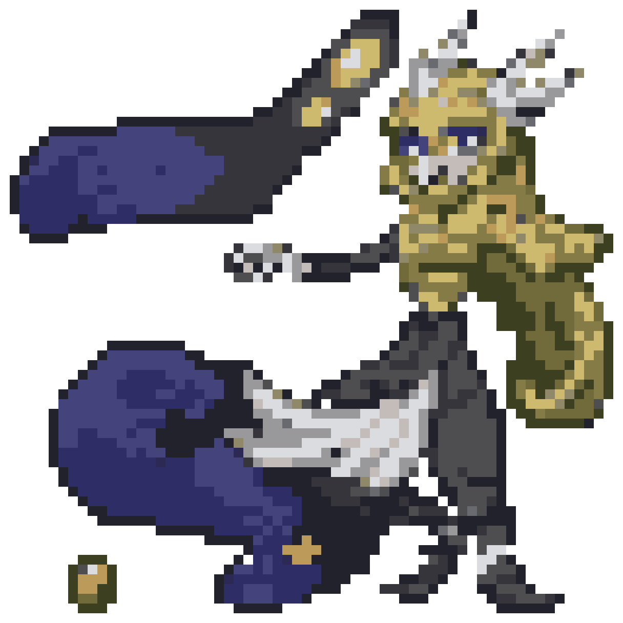 Gardevoir Inspired Pokemon Sprite pixel art