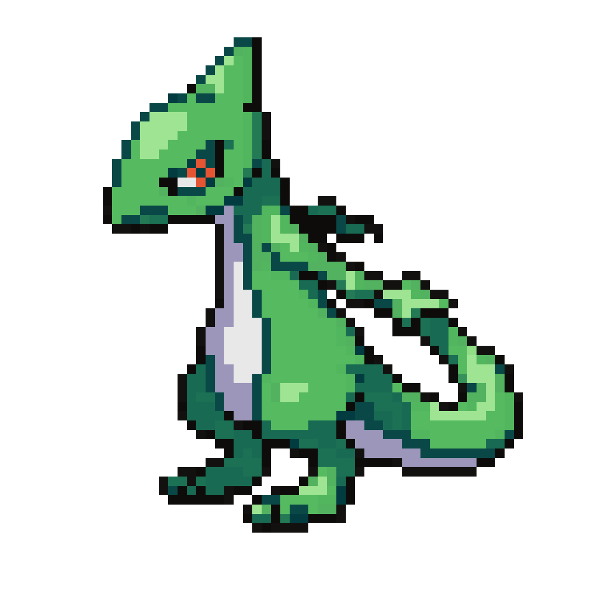 Gardevoir Inspired Pokemon Sprite pixel art