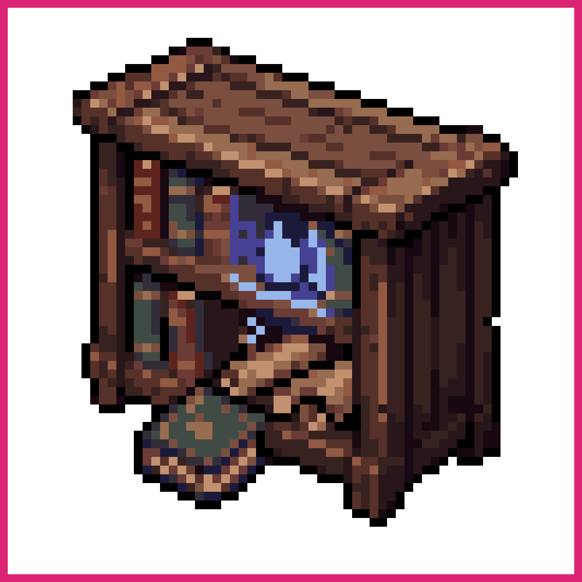 Wooden Bookcase Pixel Art | Sprite-AI
